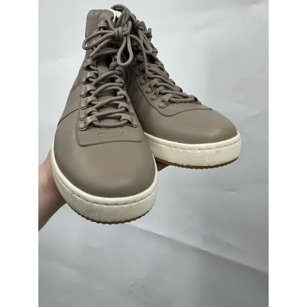 Vince Rowan‎ Toe Padded Lace Up Platform Shoe Women 6.5 Tan High Top Sneaker